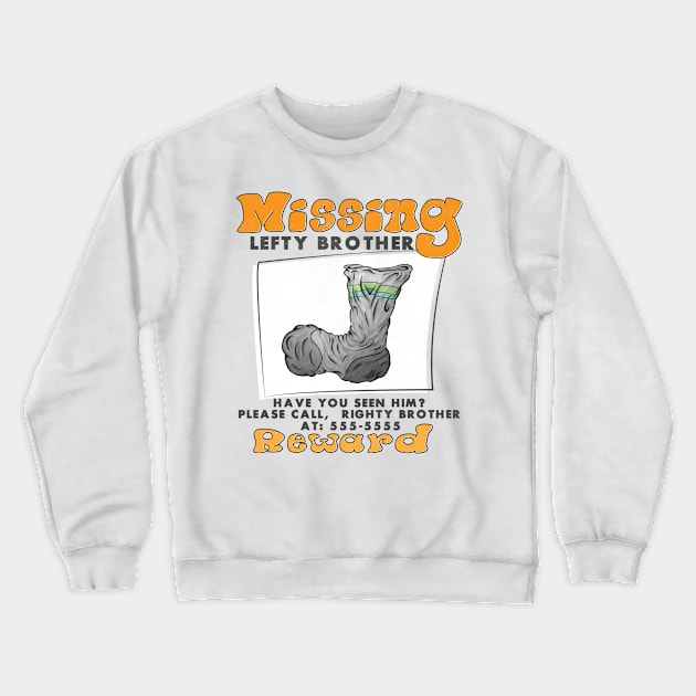 Missing Brother Crewneck Sweatshirt by JGTsunami